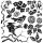 IOD Decor Stamp Birds Branches Blossoms