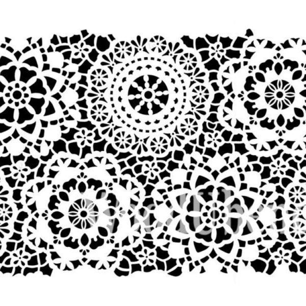 Stencil "Posh Hippy Lace" - 120 x 80 cm