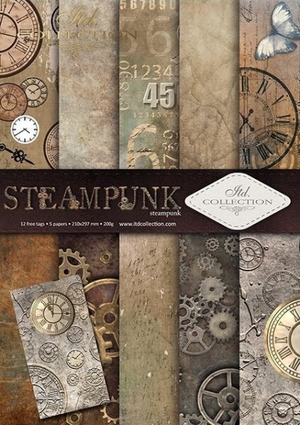 Scrapbooking Set "STEAMPUNK" A4