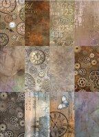 Scrapbooking Set "STEAMPUNK" A4