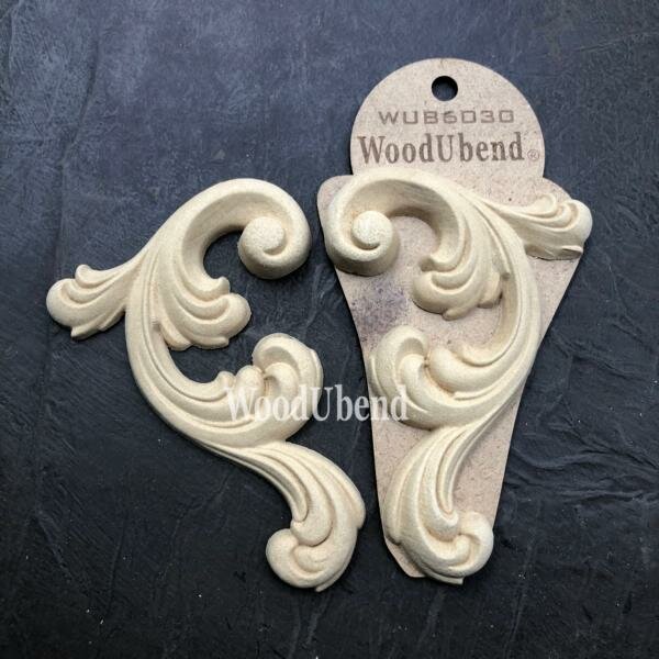 WoodUbend WUB6030 Scrolls - pair - 12,5 cm x 8 cm