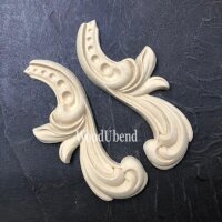 WoodUbend WUB6096 Decorative Scrolls - pair - 14,5 x 6 cm