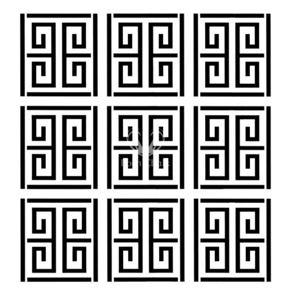 Stencil &quot;Greek Maze&quot; - 50 x 50 cm