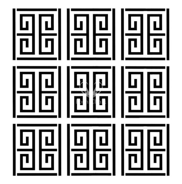 Stencil "Greek Maze" - 50 x 50 cm