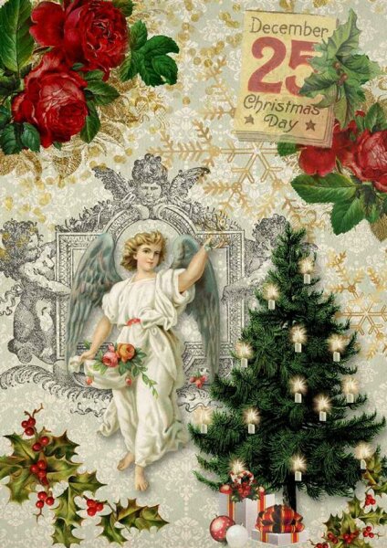 Christmas Angel with Tree