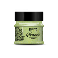 Glamour metallic acrylic paint - 50ml greenich gold -