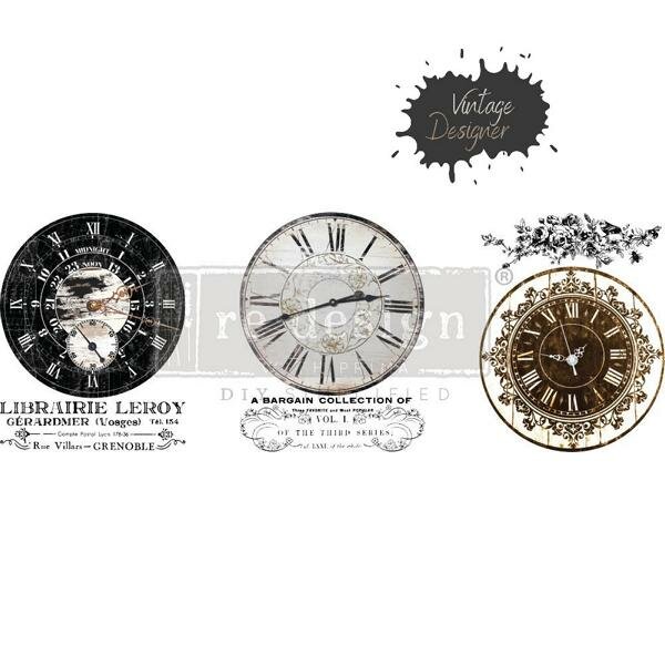Decor Transfer "Vintage Clocks"