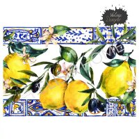 Magic Paint SICILIA TIME "Lemon Border" 28x40cm