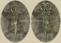 Dainty and the Queen -Pair of Scissors A4