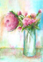 Ellen J Goods Cottage Roses II A3