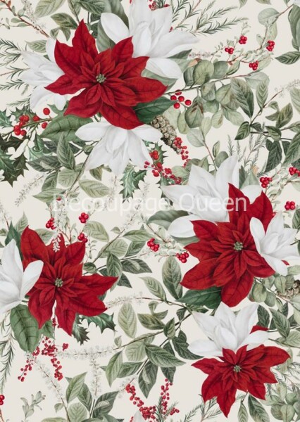 Christmas FLoral White
