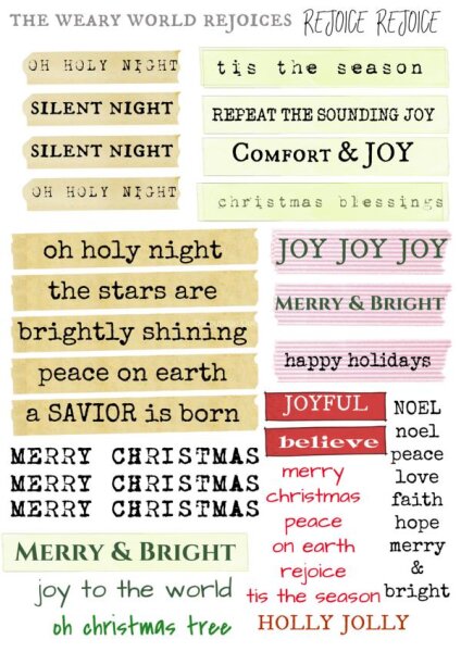 Ellen J Goods Christmas Sentiments A4