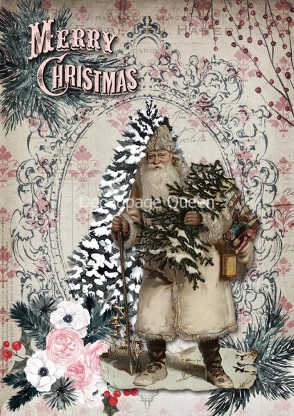 Pink Christmas A4