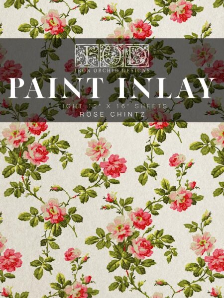 IOD Paint Inlay "Rose Chintz"