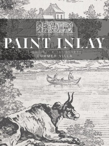 IOD Paint Inlay "Summer Villa"