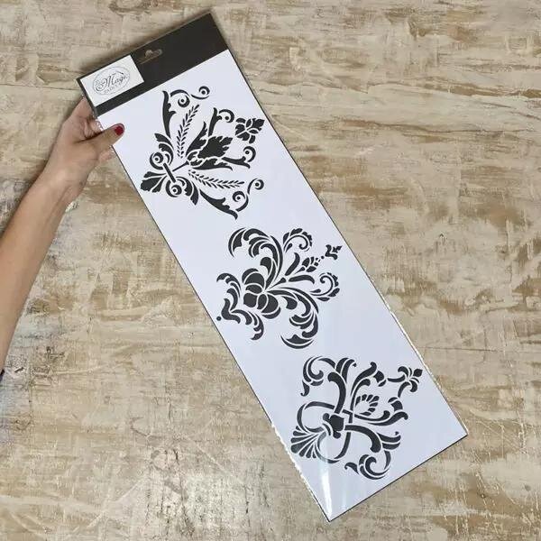 Stencil "TRIS ORCHID" 55x19 cm