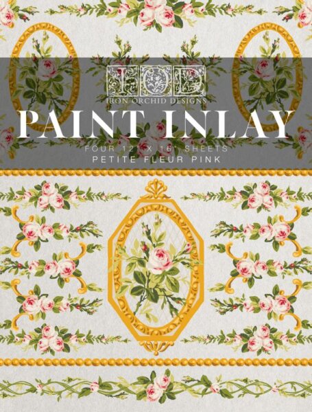 IOD Paint Inlay "Petite Fleur Pink"