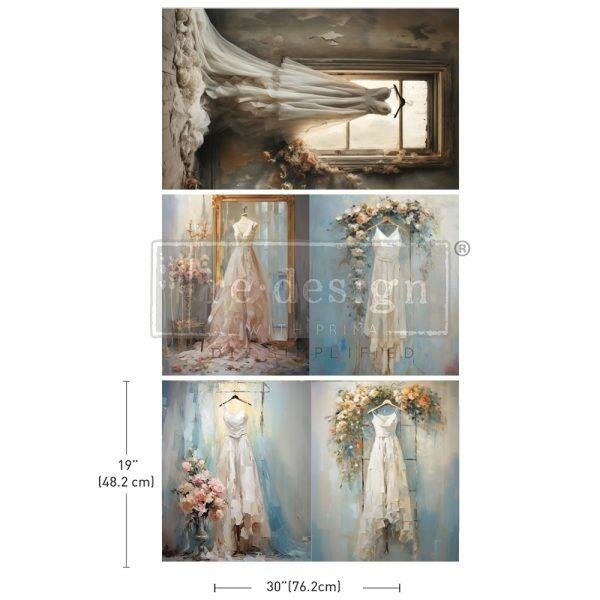 Redesign with Prima®  Tissue Paper Pack  "Whispers of White"
