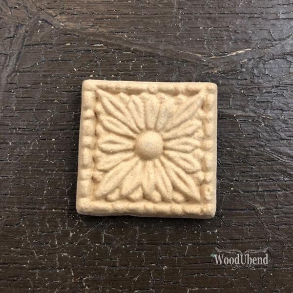 WoodUbend WUB0207 Square Flower 3,5 x 3,5 cm