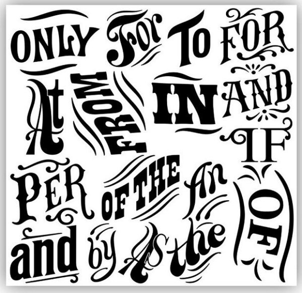 IOD Decor Stempel Block Type