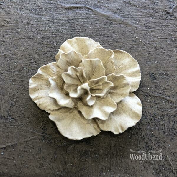 WoodUbend WUB1118 Soft Petalled Flowers 4 x 4 cm